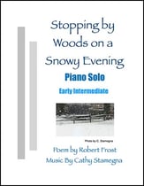 Stopping by Woods on a Snowy Evening piano sheet music cover